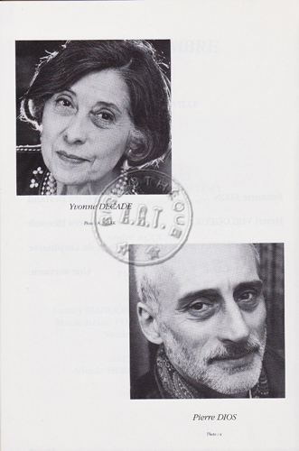 Les programmes de Théatre de l\